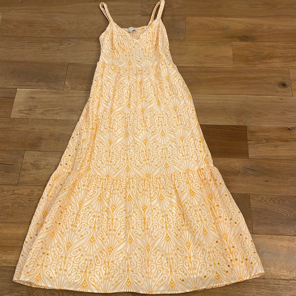 NWT - Loft Eyelet Open Back Maxi Dress - 8